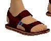 (WA) Red Beach Sandals
