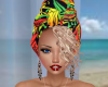 Blonde Jamaican Headwrap