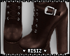 Bekah Brown Buckle Boots