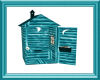 Outhouse in Teal