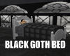 Black Goth Bed - Leather
