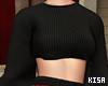 K|Crop Sweater - Black