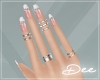 !D Diamond French Nails