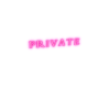 Private Neon Sign