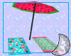 Beach Umbrella and Towel