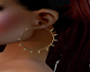 Spike Earrings Bronze