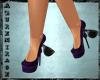 ^AZ^Purple Heels W/Bow