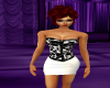 Black White Corset dress