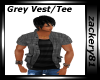 Gray Vest with Tee New