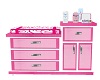 Pink Baby Changing Table
