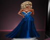 Blue Satin Pearl W/Dress