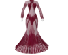 Sheer Merlot Gown