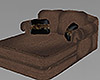 Brown Suede Lounge Chair