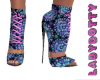 Boho blue boots