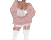 Peach Fur Dress