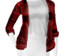 *Red Plaid Flannel wTee*
