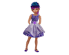 kid purple paisley dress