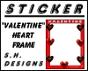 Valentine heart frame