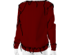 red threaded sweater