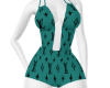Teal LV Romper