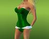 Christmas Corset Green