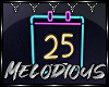 M♪ 25th Neon Sign