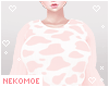 [NEKO] Pink Cow Sweater