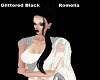 Glittered Black Romelia
