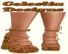 YellowBrownFloralSandals