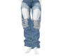llx jean ripped