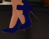 Blue Side Bow Heels