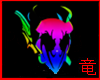 [竜]Neon Horn Helmet
