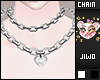 .J White Heart Chains F