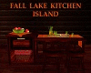 Fall Lake Kitchen Island