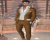[L] Suit Gold/Brown