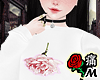 蝶 Crop Sweater Rose