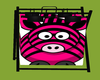 pink zebra pig hamper