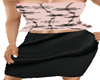 Pink and Black Skirt Set