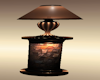Mona Dark Lamp Stand