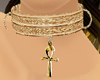 gold collar with ankh F