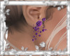 Snowball Earrings-Purple