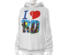 I love RD hoodie white