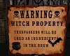 Witch Sign Halloween