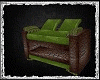 Green Leather 2 couch