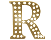 Gold Letter R