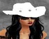White Cowboy Hat-Silver
