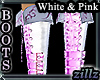 [zllz]Boots White Pink T