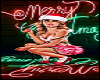 Merry Christmas Cute Lady Cutout Female Picture