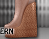 Brown Wedge Boots