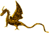 Animated Gold Dragon